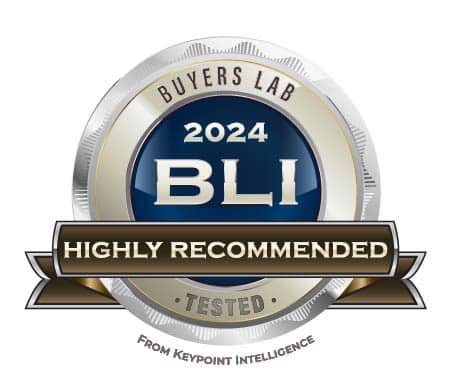 2024 Buyers Lab Tested Highly Recommended and Highly Reliable certificates.