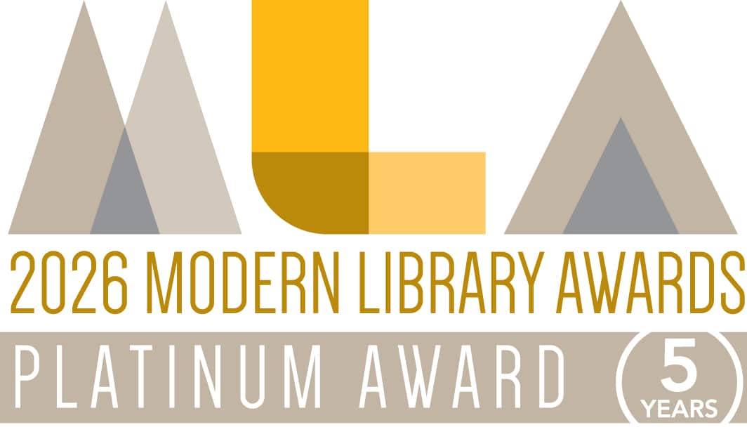 2026 Modern Library Awards Logo Platinum Awards 5-Year Honoree