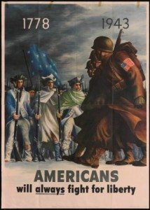 This 1943 poster, created by Bernard Perlin and distributed by the Office of War Information, was scanned on a Zeutschel 14000 overhead scanner at 600 dpi as part of the digitization of Washington State University’s Propaganda Poster Collection SC005