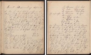 Digitized Washington Saengerbund meeting minute books