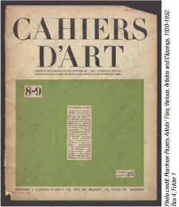 In this digital image of a French magazine clipping from the papers of Henry and Rose Pearlman, collectors of Impressionist and post-Impressionist paintings, a black border is left to assure the client that all data has been captured and also allows the scanner to easily determine image boundaries.