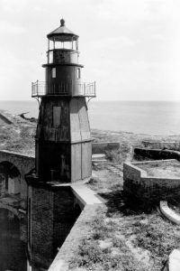 The Garden Key Lighthouse, circa 1937 microfilm scanner