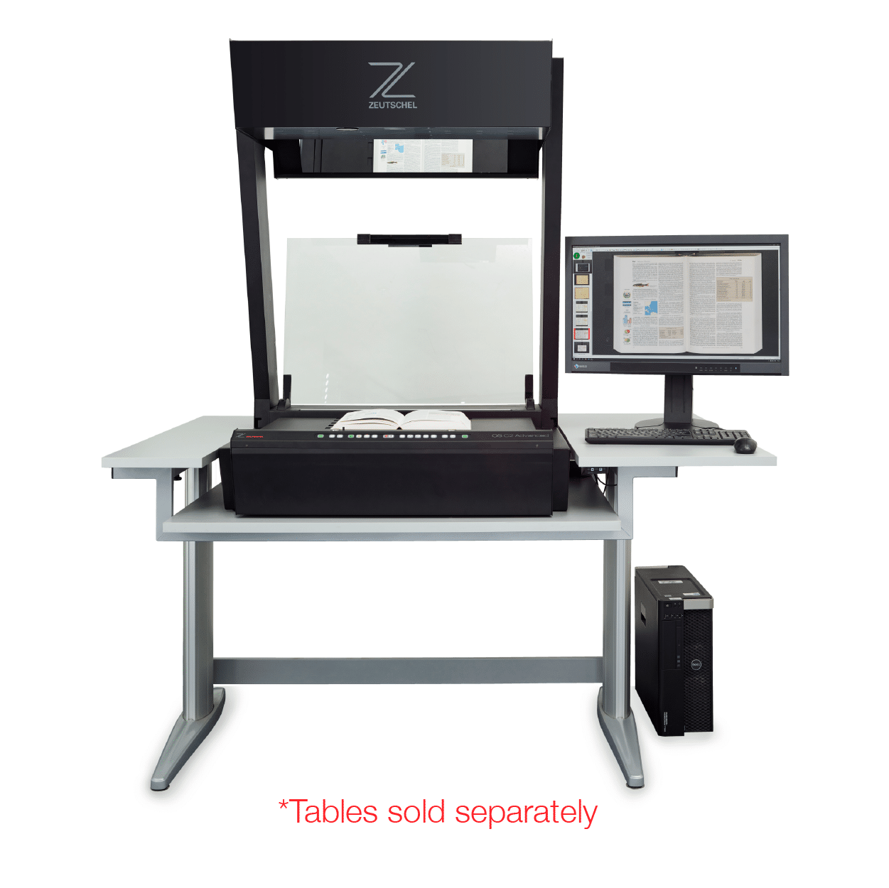 Zeutschel OS C Overhead Book Scanner Archive and Library
